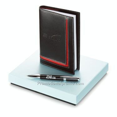 Melody Solid Ballpoint & Checkerboard Journal Set