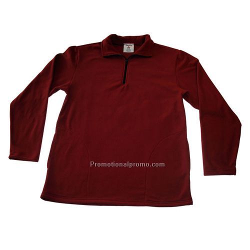 Men's Eco Friendly Wicking Micro Fleece 1/2 Fleece Pullover