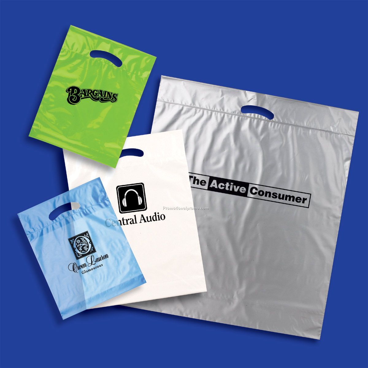 Metallic and Frosted Fold Over Die Cut Bags