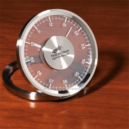 Metropolis Metal Table Clock