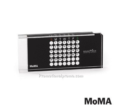 MoMA Mini Acrylic Perpetual Calendar BLACK
