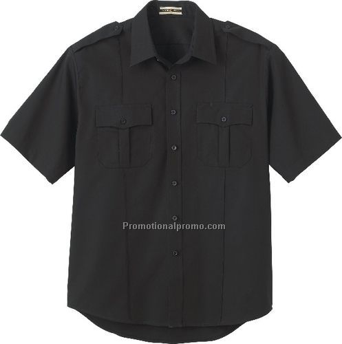 NEW MENS37408SOIL RELEASE SHORT SLEEVE UNIFORM SHIRT