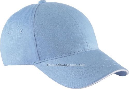 NORTH END BRUSHED CHINO TWILL SANDWICH CAP WITH BUCKLE