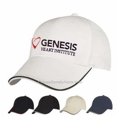 NU-FIT39200BRUSHED COTTON FITTED SANDWICH CAP