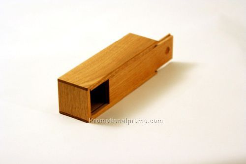 Oak Slider-Top Pencil Box