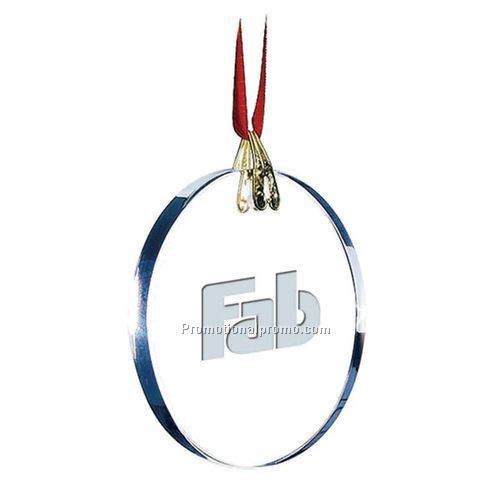 Optical crystal Ornament with light etch