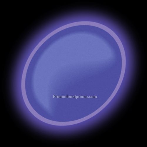 Oval Spot Glow Stick-On Button - Purple