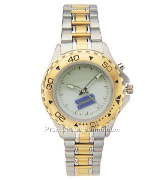Pathfinder - Gent's EL watch with dual tone metal band