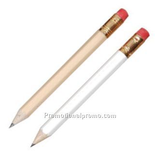 Plain Hex Pencils with eraser 38432Natural