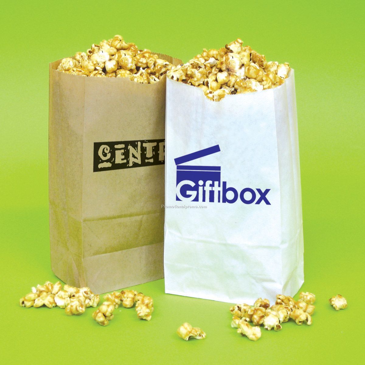 Popcorn Bag White Kraft