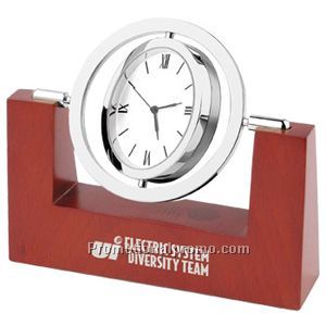 Revolving Brass Clock