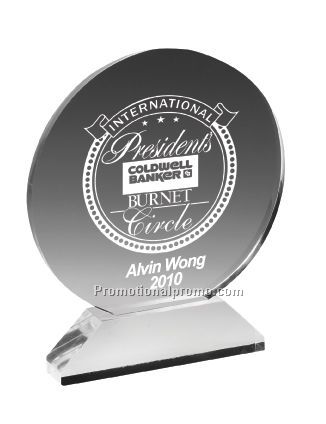 Round Award with Laser Imprint
