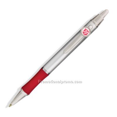 Rubber Gripped Pen - Red