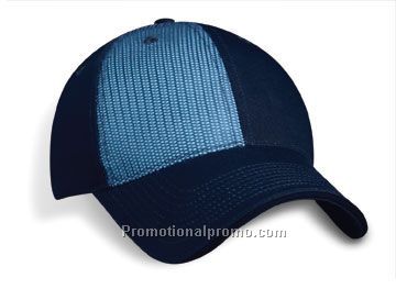 Semi-Low Fit, Chino Twill, Contrasting Front Right Panel Layered with Soft Mesh, Contrasting Sandwic