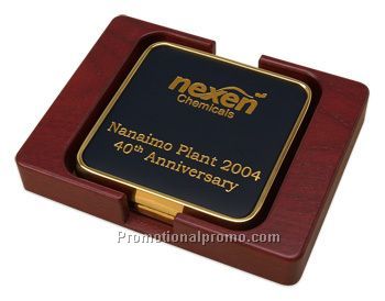 Set of 2 STB with Red Walnut Stand