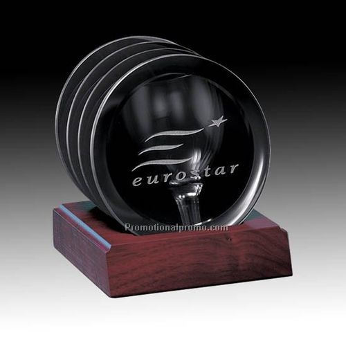 Set of 4 on Base - Aladdin Black