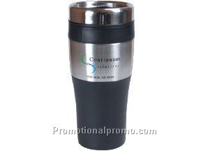 Silver accent thermal tumbler - 16 oz
