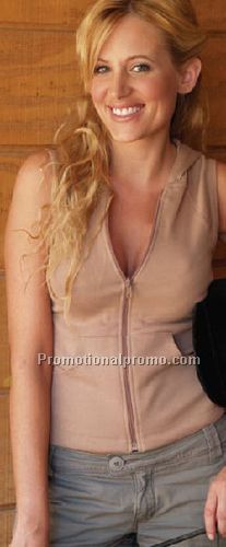 Sleeveless Zip Hoodie