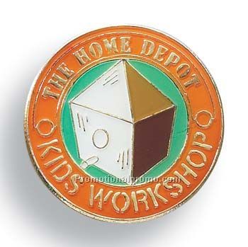 Soft Enamel Poly Domed Lapel Pins - 0.75