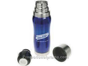 Stainless Steel liner plastic outer flask - 16 oz