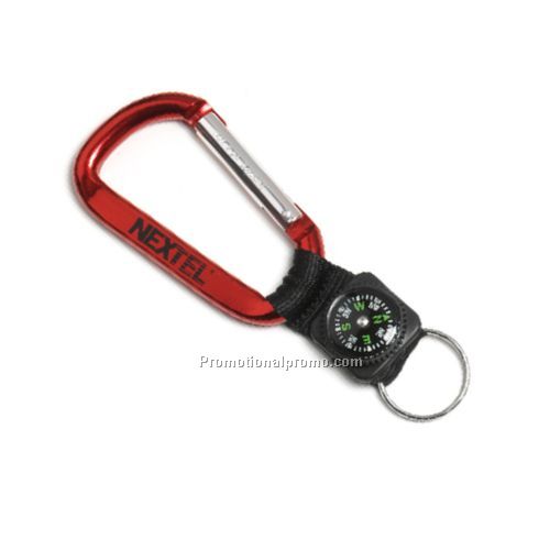 Standard Carabiner Key Holder w/ Compass Attachment