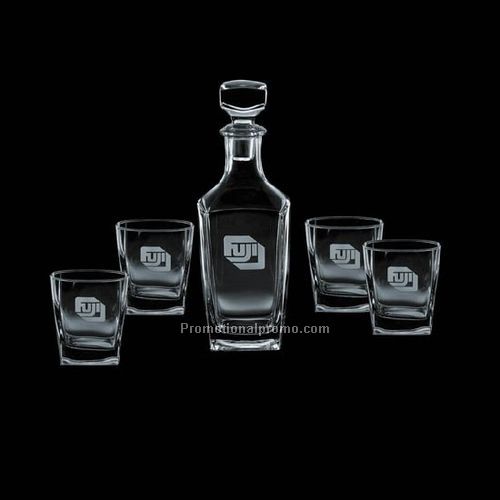 Sterling Decanter & 4 OTR