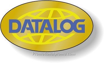 Stock Shape Dull Gold Foil Paper Roll Labels - Oval