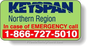 Stock Shape Fluorescent Green Roll Labels - Rectangle with round corners