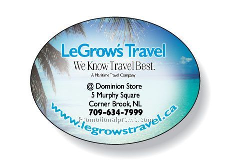 Stock Shape White Gloss Roll Labels for indoor use - Oval