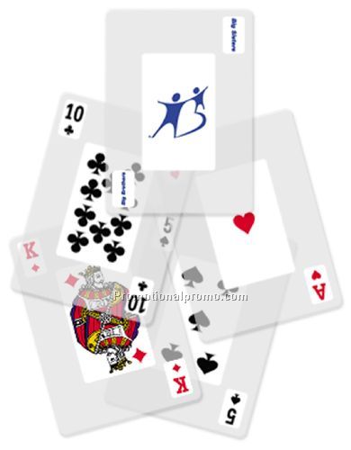 TRANSPARENT playing cards - Bridge size