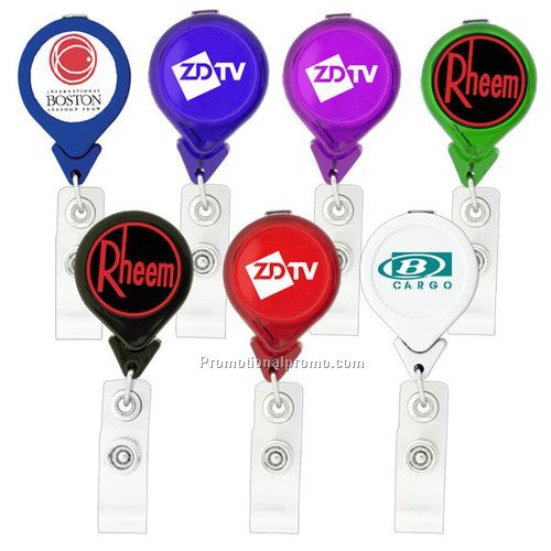 Tear Drop Retractable Badge Holder