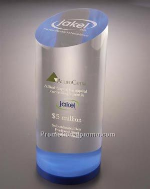 Truncated Cylinder w/ Colored Bottom