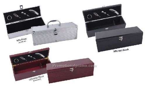 Wine Boxes w/Accessories - Black