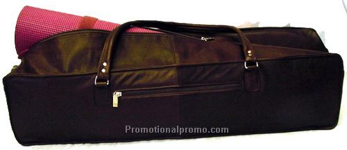 Yoga Mat Bag / 28x7x8.5 inches / Stone Wash Cowhide / Medium Brown