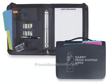 ZIPPERED NOTEPAD BINDER