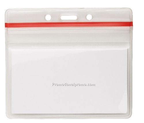 Zip lock feature badge holders - 3 5/8