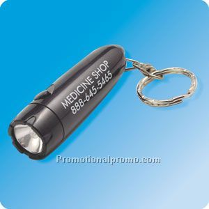 flashlight bullet w/ key ring