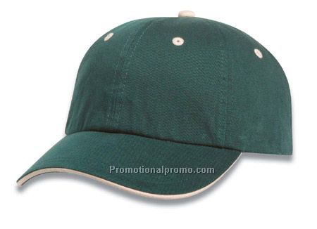 garment washed premium cotton twill cap / sandwich peak