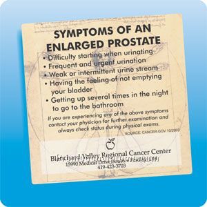 health & safety magnet - Enlarged Prostrate