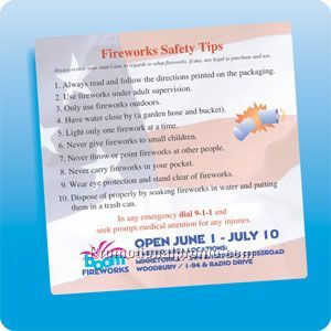 health & safety magnet - Fireworks Safety