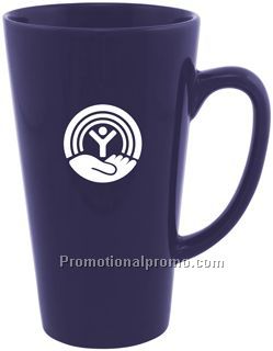 tall latte - 16 oz - glossy cobalt blue