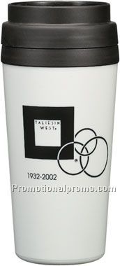 travel tumbler - 16 oz - white