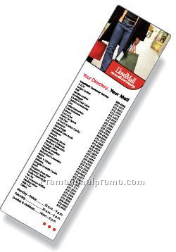 .015 White Vinyl Book Marks