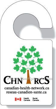 .015 White Vinyl Door Hangers