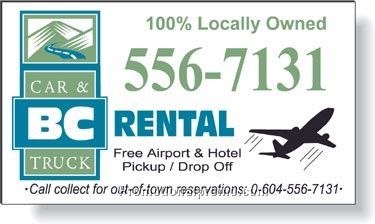 .020 White Matte Magnetic Business Cards / square corners