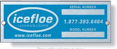 .03237920Anodised Aluminum Metal Plates for outdoor use / rectangle with square corners