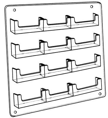 12 Pocket Business Card Holder