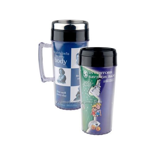 16 oz. Elite Inserts Tumbler - Stainless Steel Lid