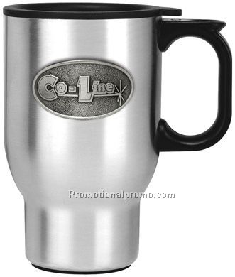 16 oz. Stainl.Steel City Tapered Dbl Wall Trav Mug