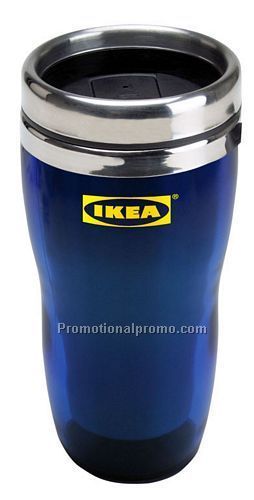 16oz Insulated Tumbler SS/Interior w/lid Blue